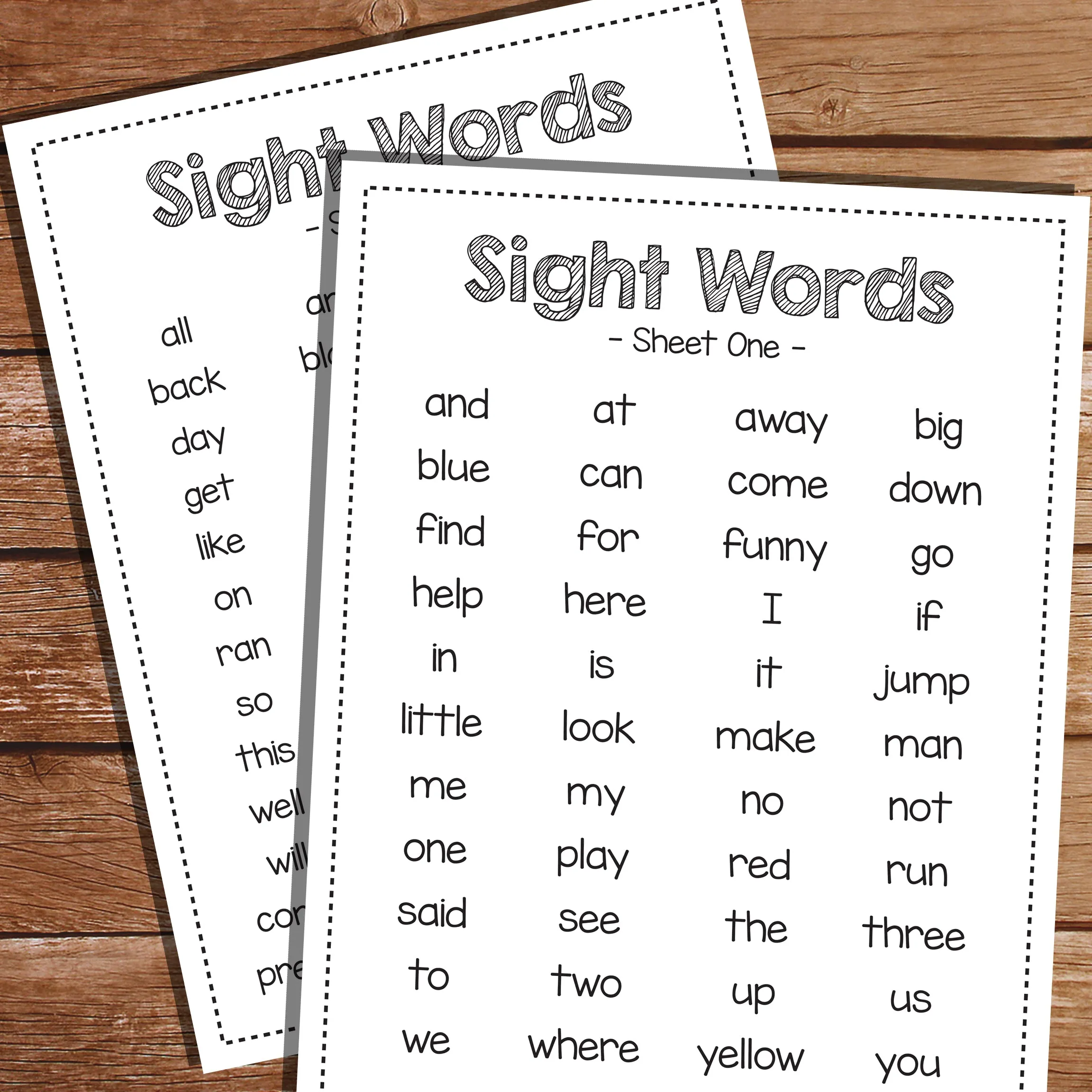 Reading Sight Words Posters | Reading Sight Words Flash Cards | Writing Practice Sheets