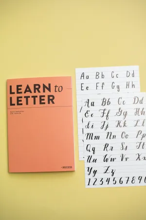 Recess : Learn to Letter : Beginner's Hand Lettering Guide   Practice Pad