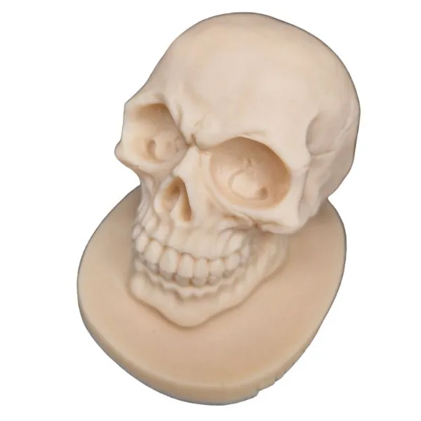 Reelskin Practice Skin Mid Fleshtone Ink Skull