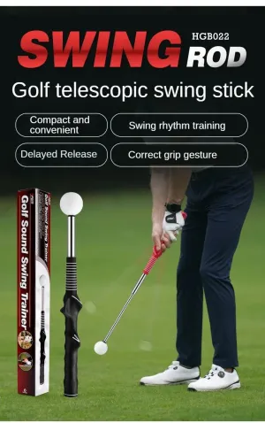 Retractable Swing Practice Stick With Sound Assistant