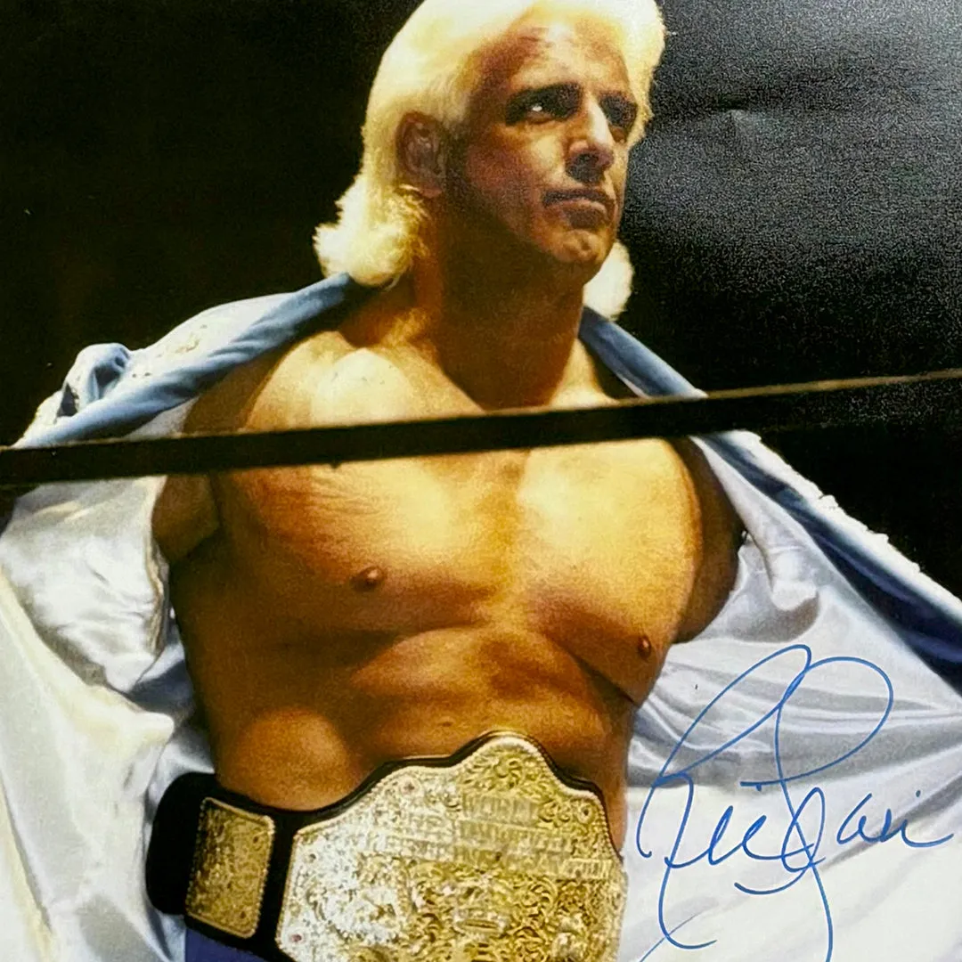 Ric Flair Signed WWE Framed 16x20 Photo