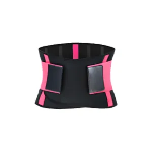 SBR Neoprene Sports Protective Gear Support Waist Protection Belt, Size:XL(Pink)