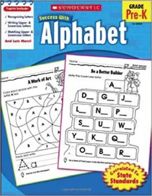 Scholastic Success With Alphabet Pre-K Workbook