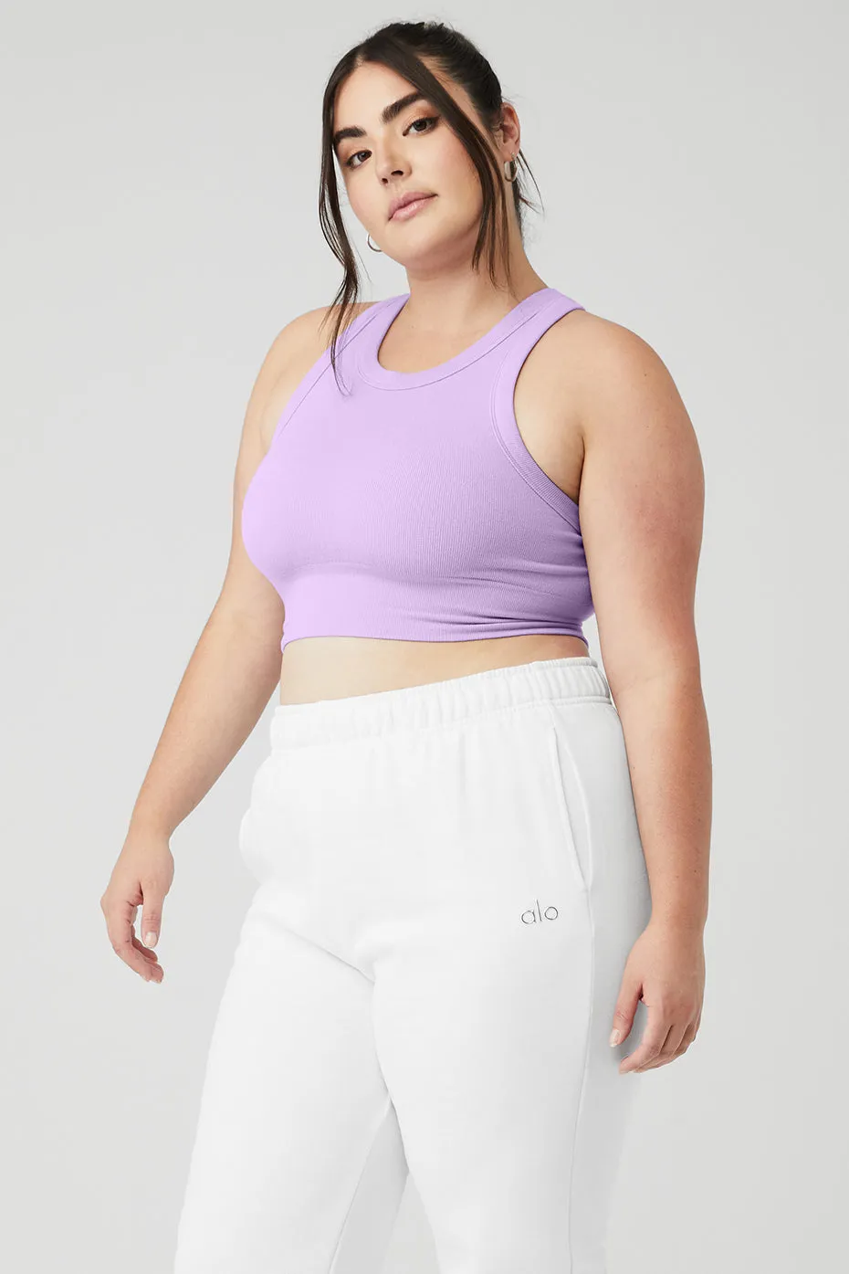 Seamless Delight High Neck Bra - Violet Skies