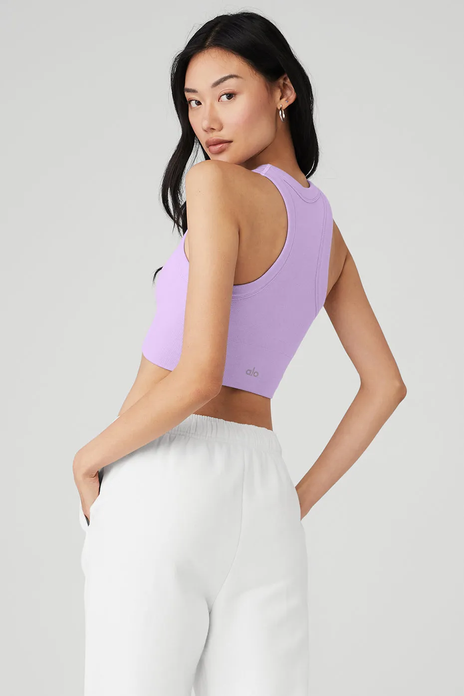 Seamless Delight High Neck Bra - Violet Skies