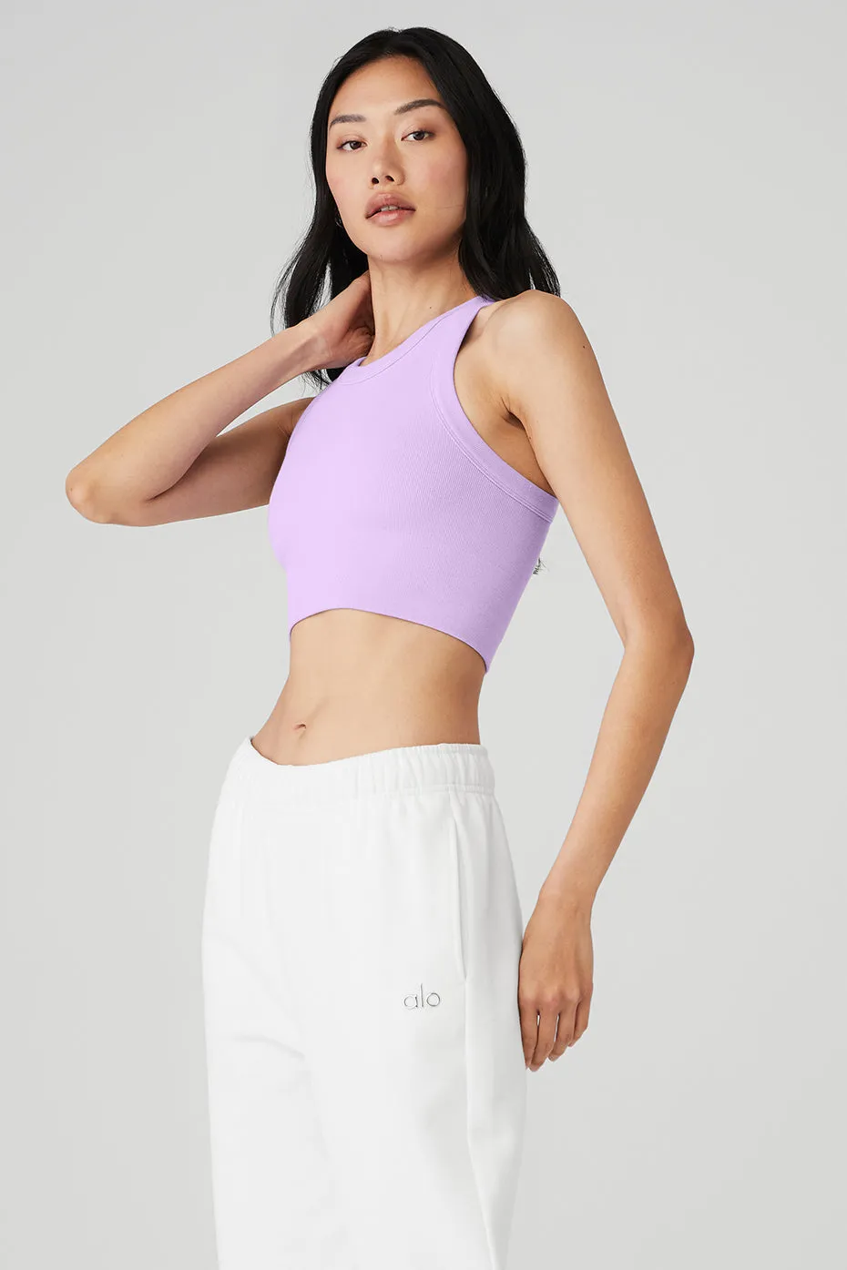 Seamless Delight High Neck Bra - Violet Skies