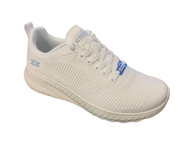 Skechers scarpa sneakers da donna Bob Squad Chaos Face Off 117209/OFWT bianco latte