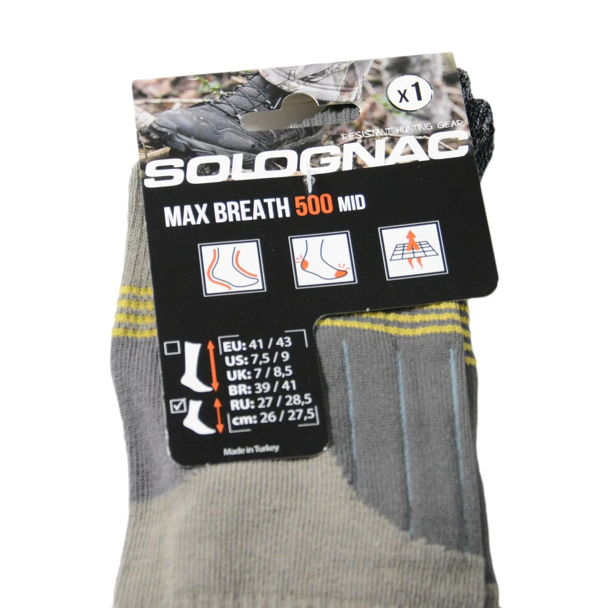 Socks Mid Max-Breath 500