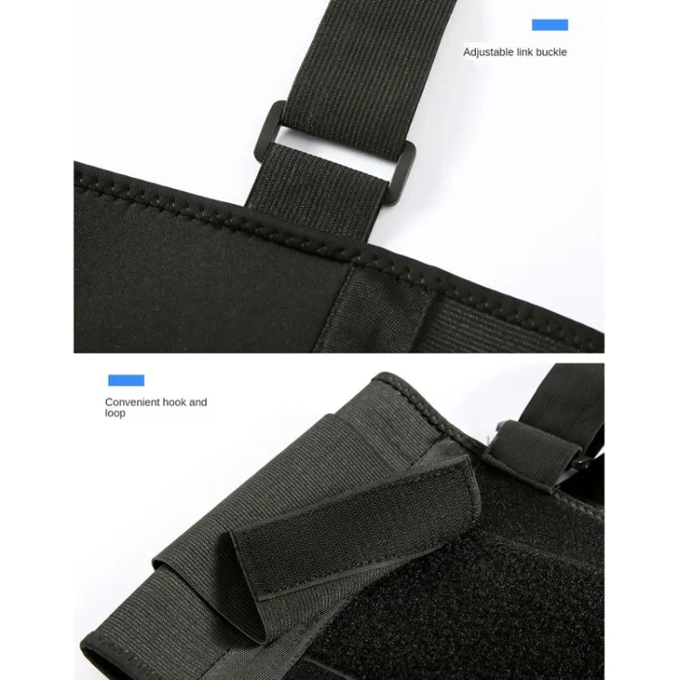 Sports Back Support Belt Waist Pain Protection Belt with Suspender Strap for Heavy Lifting, Size: XXL