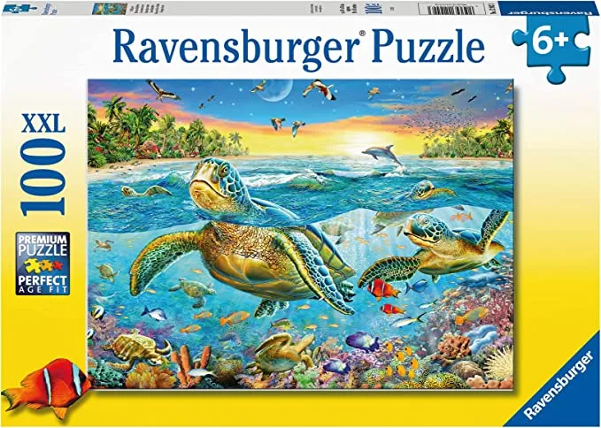 Swim with Sea Turtles 100pc Puzzle