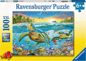 Swim with Sea Turtles 100pc Puzzle