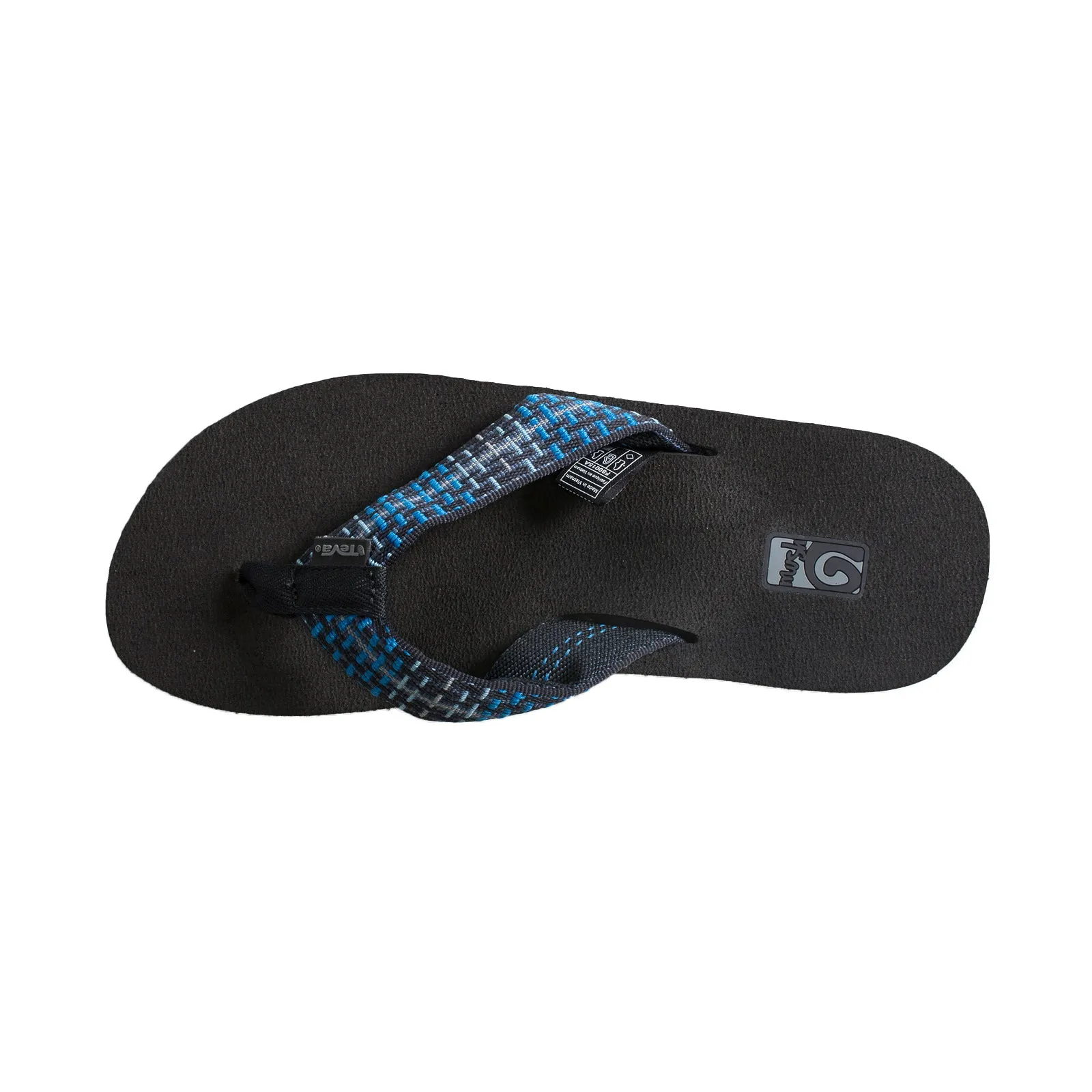 Teva Mush II Tartan Blue Flip Flops - Men's