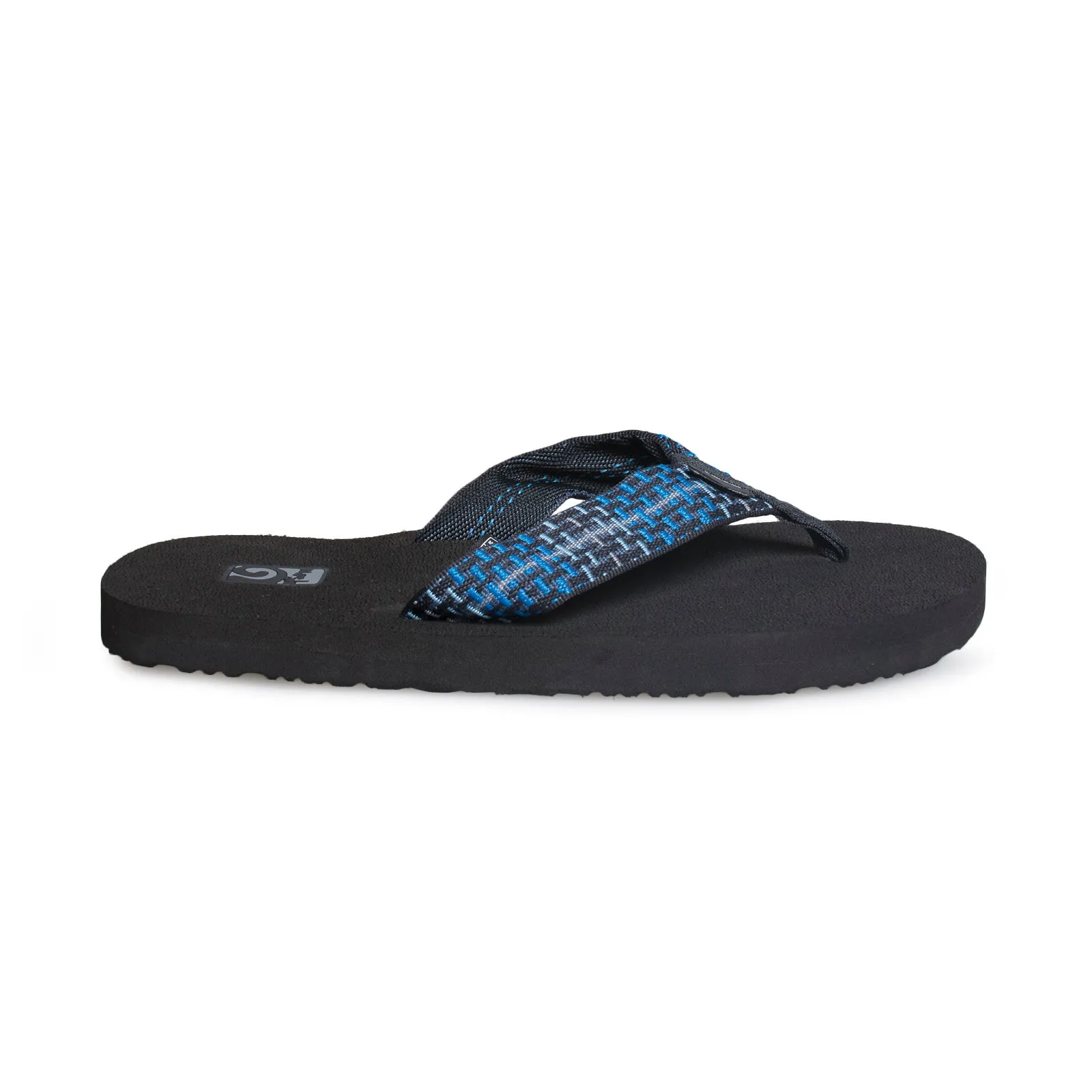 Teva Mush II Tartan Blue Flip Flops - Men's