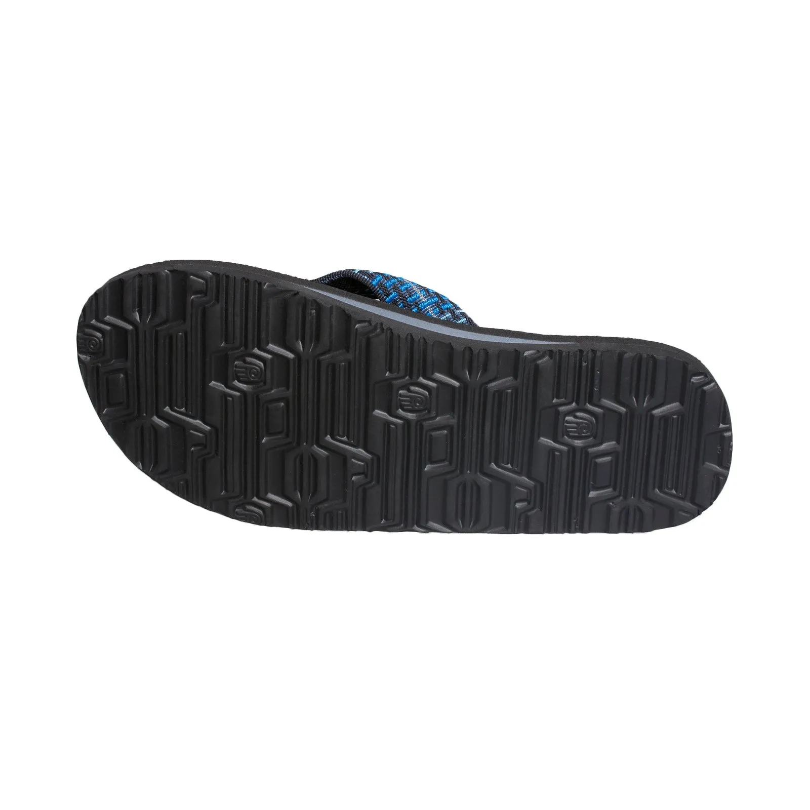 Teva Mush II Tartan Blue Flip Flops - Men's