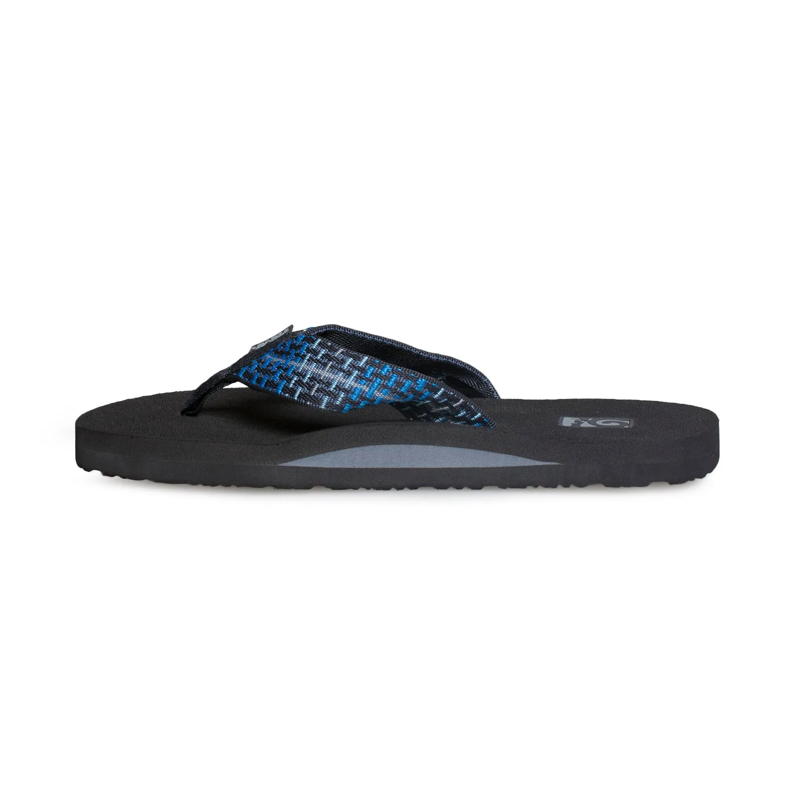 Teva Mush II Tartan Blue Flip Flops - Men's