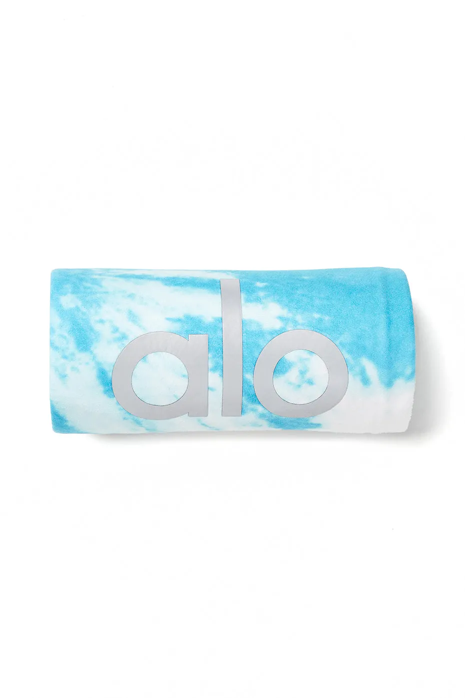 Tie-Dye Grounded No-Slip Towel - Bright Aqua Tie Dye