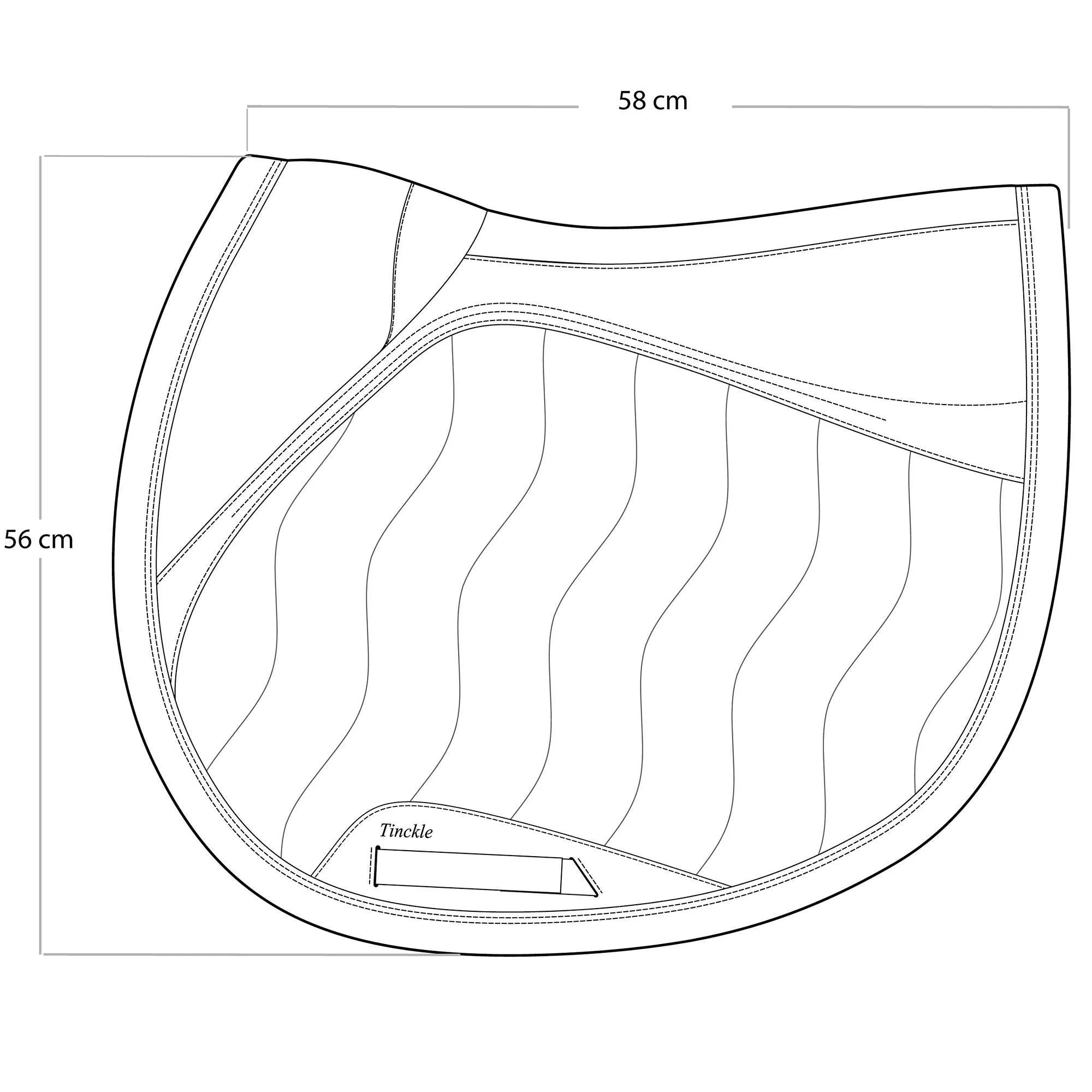 Tinckle Horse Riding Saddle, Cloth for Horses