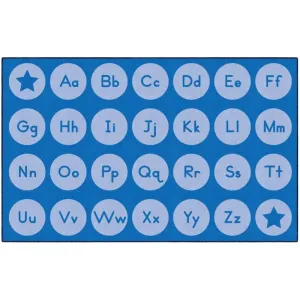 Tone on Tone Alphabet Classroom Rug