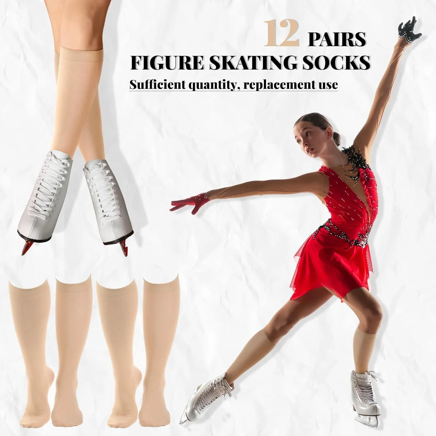 Toulite Figure Skating Socks