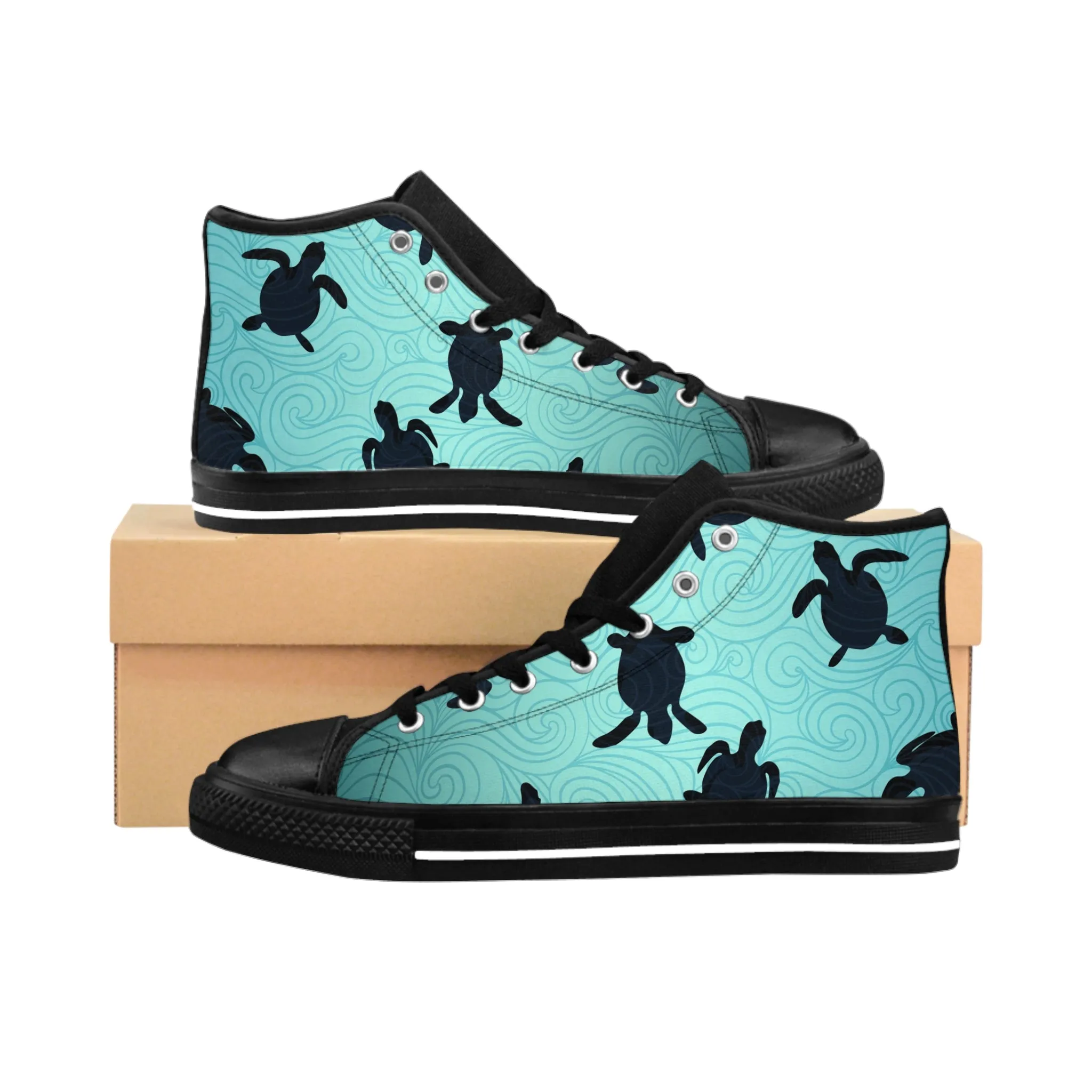 Turtles and Sea Women's Classic Sneakers