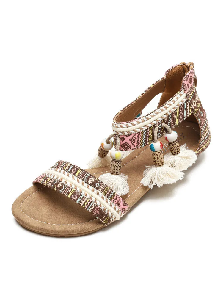 Uniwim Summer beach by the seaside sandals Bohemian Wedge Beach Sandals