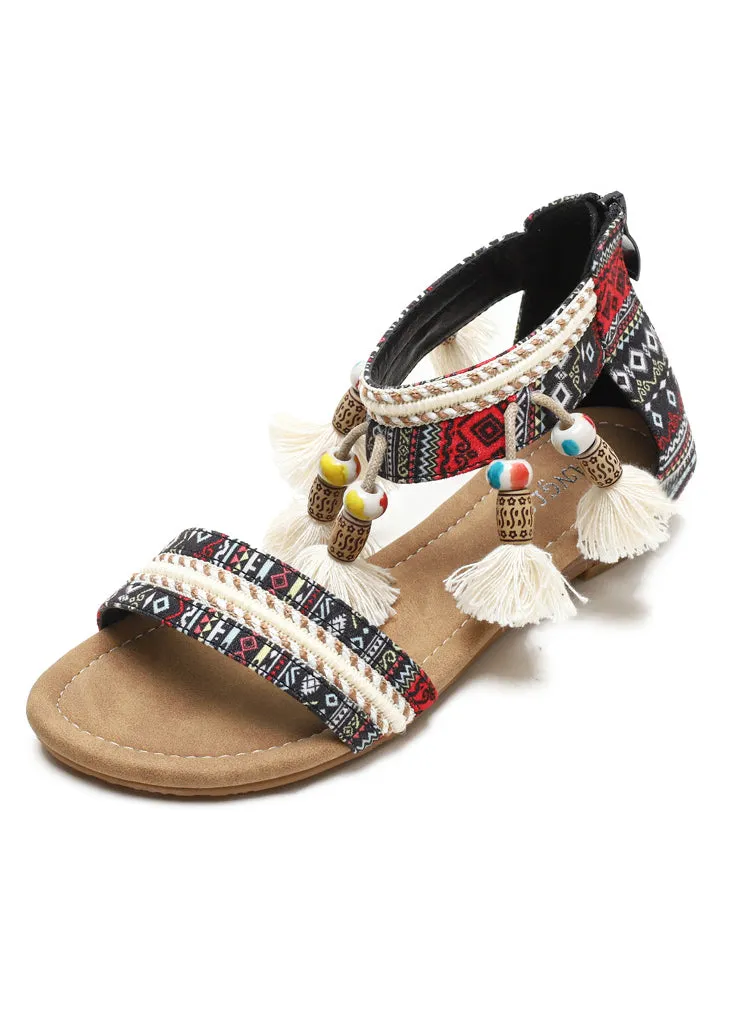 Uniwim Summer beach by the seaside sandals Bohemian Wedge Beach Sandals