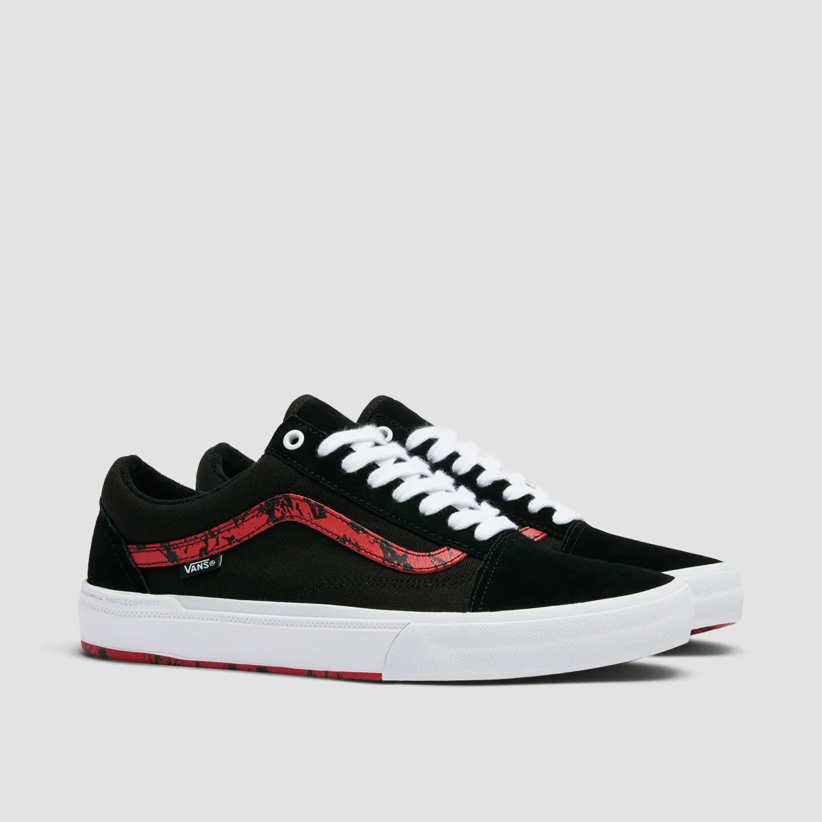 Vans BMX Old Skool Shoes - Marble Black/White/Red