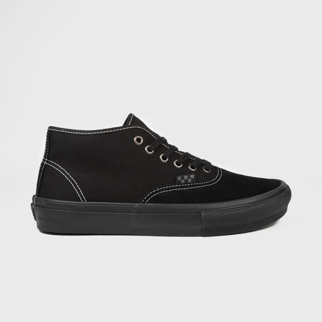 Vans - Skate Authentic Mid Shoes - Blackout