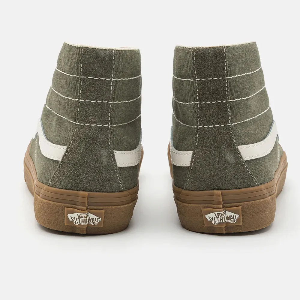 Vans UA SK8-Hi 38 Decon VR3 Salt Wash Trainers - Dark Olive