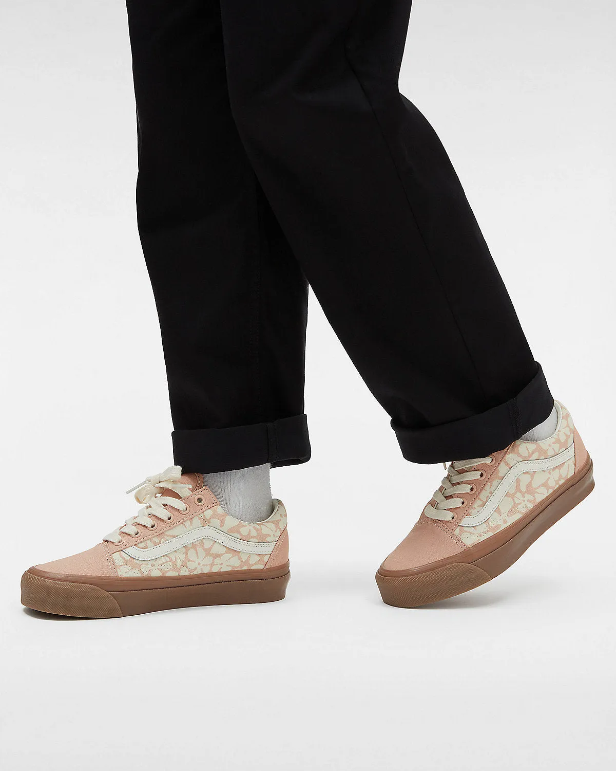 VANS Unisex Old Skool Trainers - Groovy Floral Peach