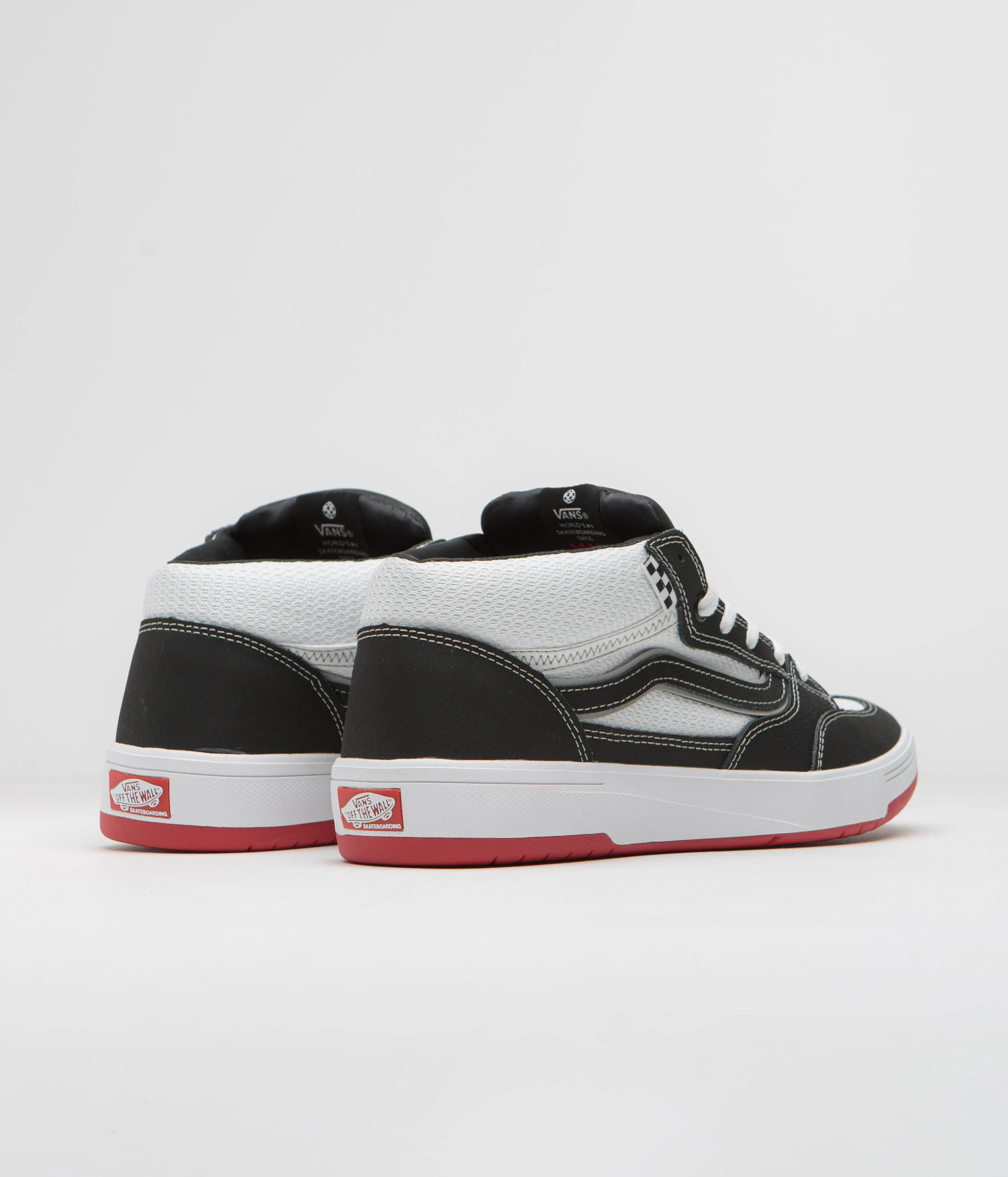 Vans Zahba Mid Shoes - Black / White / Red