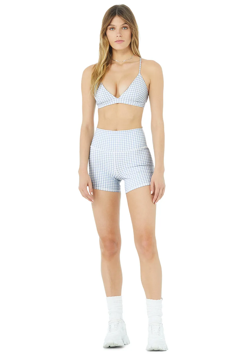 Vapor Splendor Gingham Bra & Vapor High-Waist Gingham Short Set