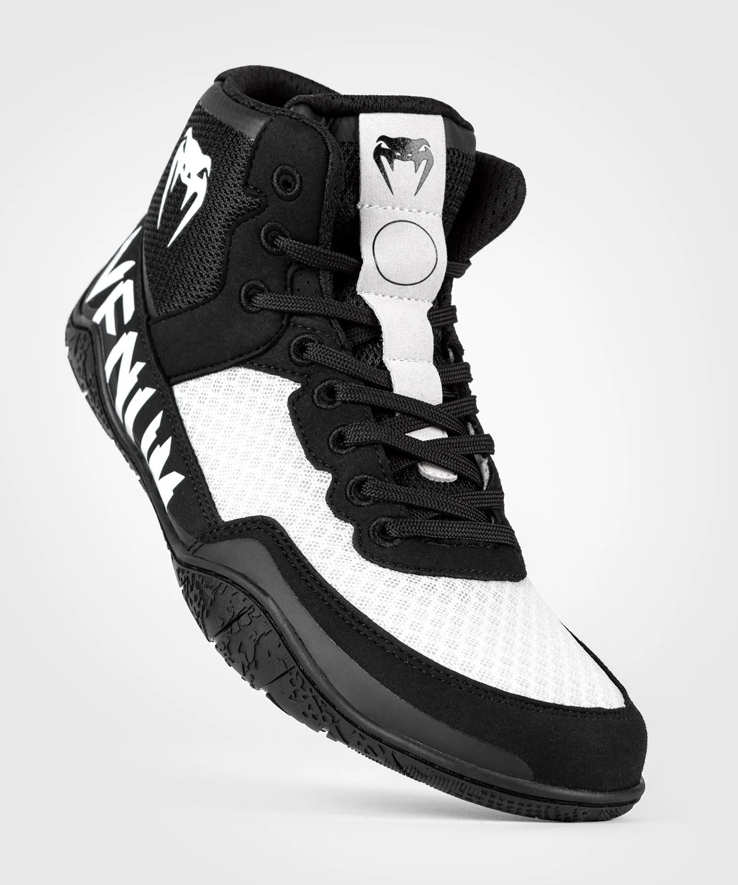 Venum Elite Wrestling Shoes - Black/White