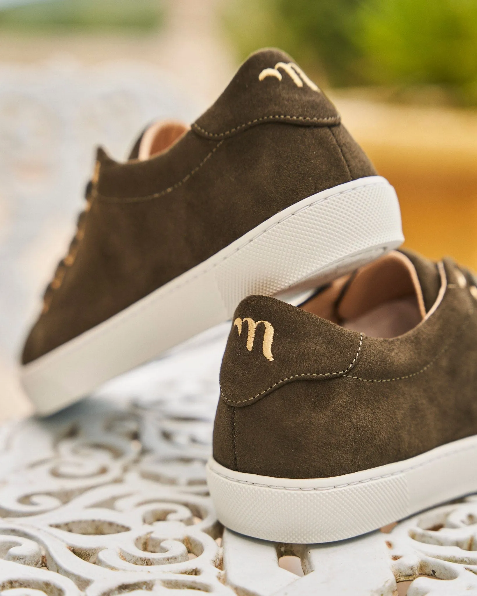 Virevolte Recycled Grain Suede Vegan Sneakers | Forest