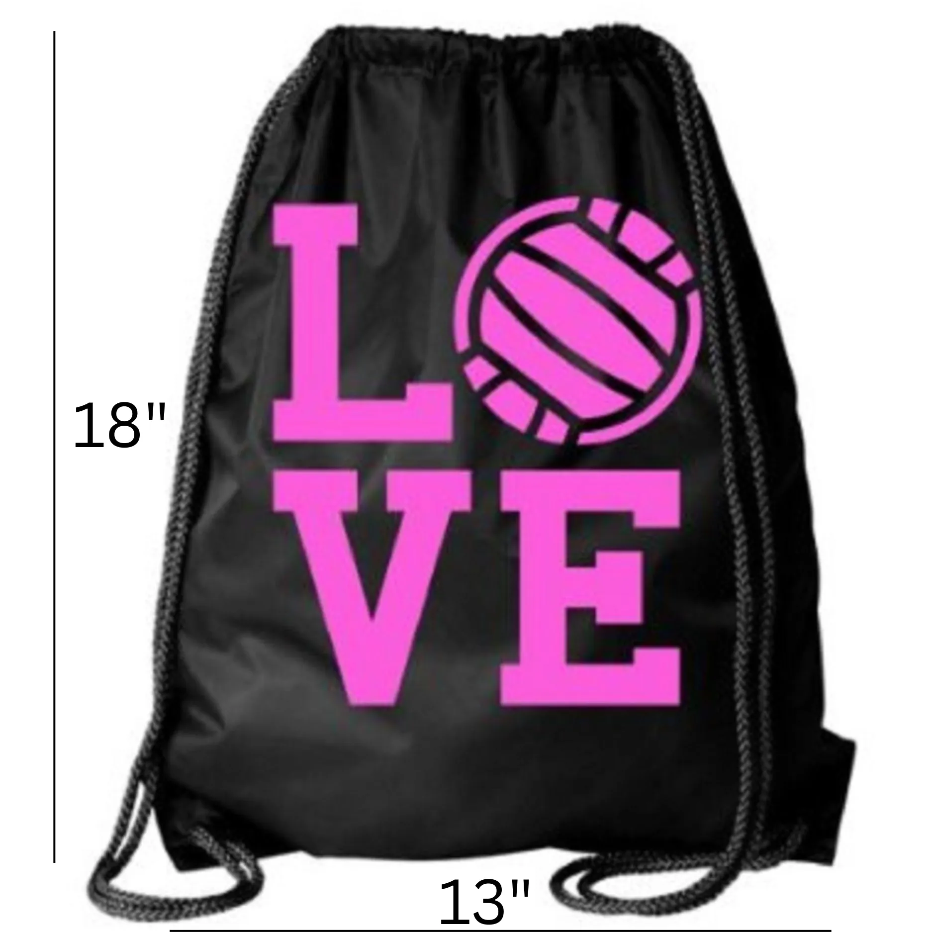 Volleyball Cinch Sack Drawstring Bag