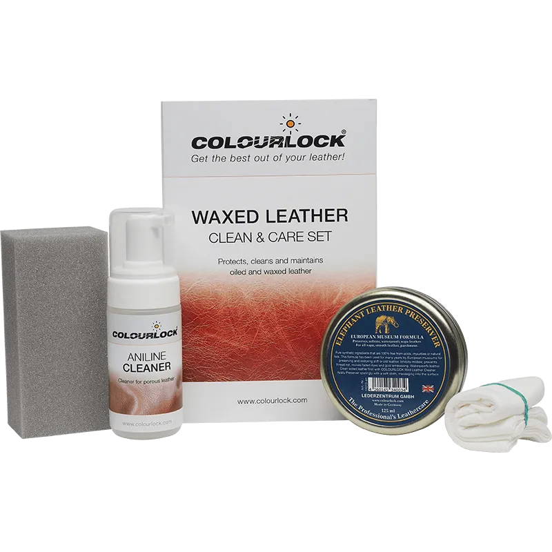 Waxed, Oiled or Pull Up Leather Cleaning and Care Kit