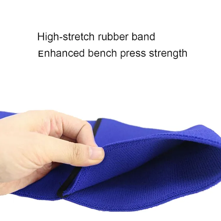 Weightlifting Fitness Protection Elbow Resistance Bandage, Size: M(Blue)