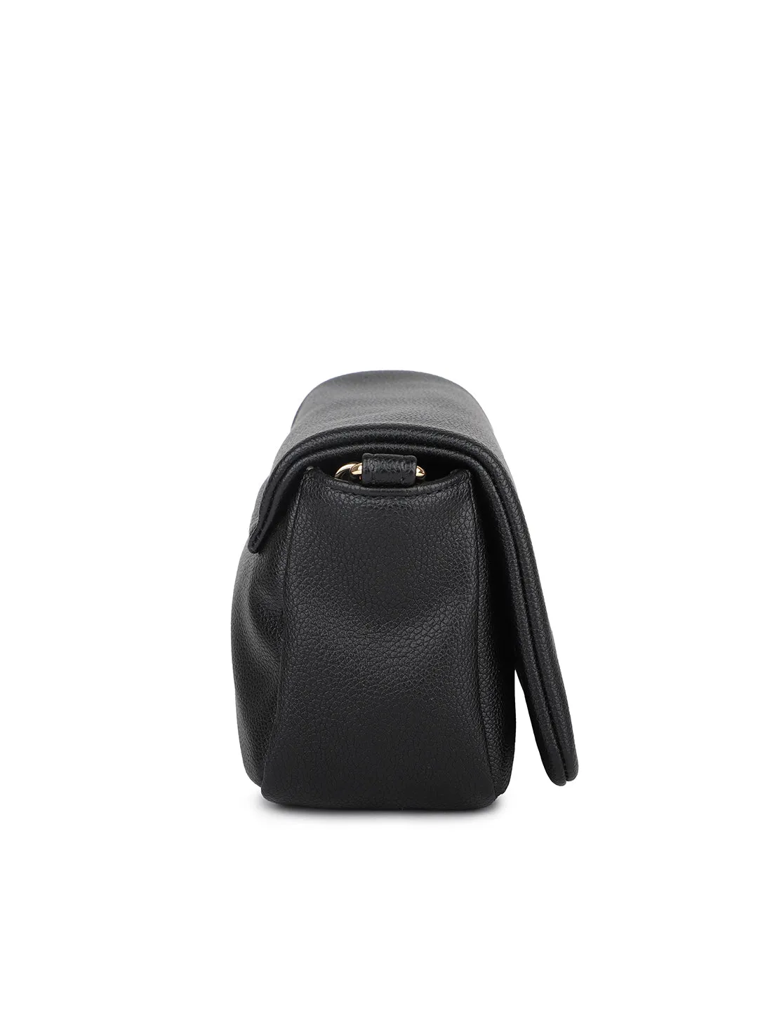 Women Black Solid Sling Bag