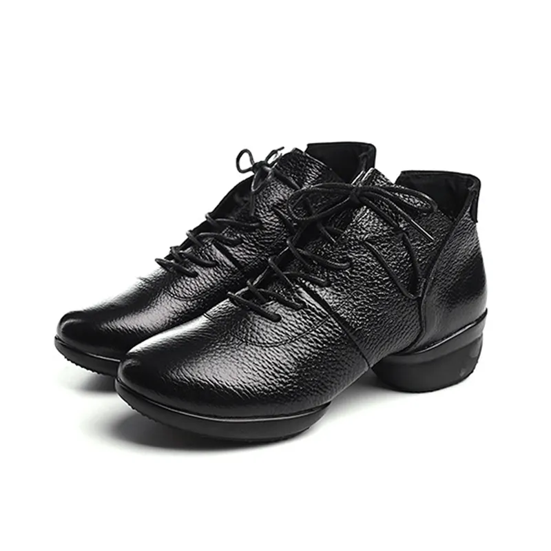 Women's 4cm Training Practice Outdoor Mesh Lace-up Dance Shoes Jazz Dance Shoes