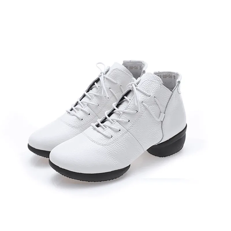 Women's 4cm Training Practice Outdoor Mesh Lace-up Dance Shoes Jazz Dance Shoes