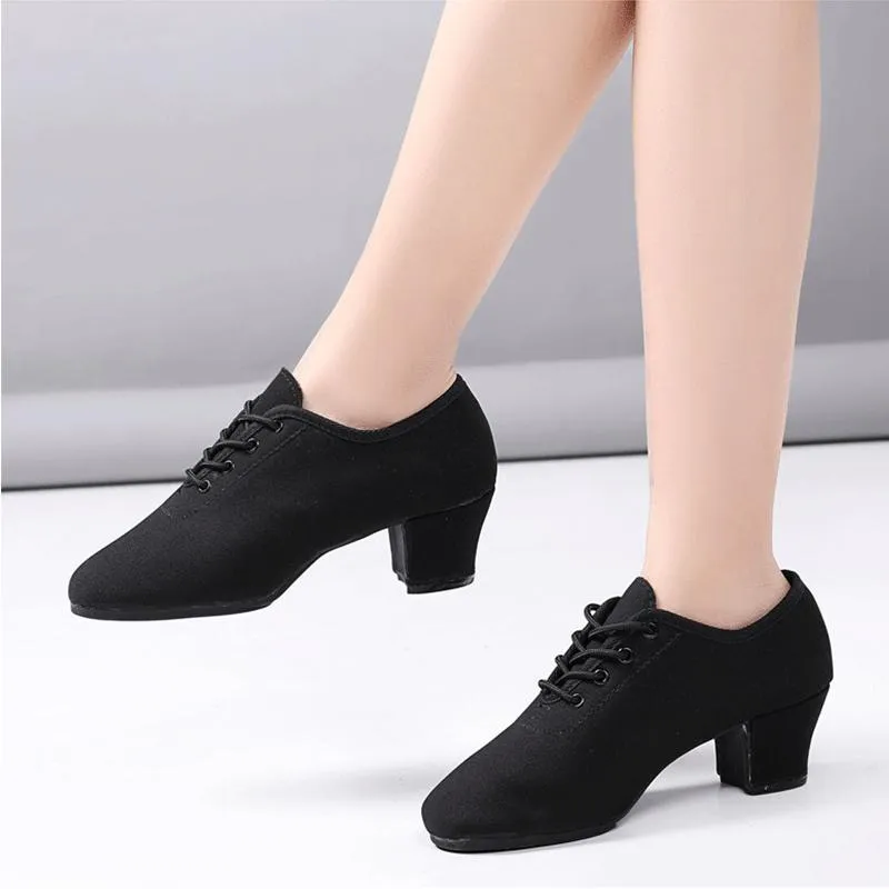 Women's Canvas 5cm Heels Ballroom Shoes Teaching & Practice Shoes