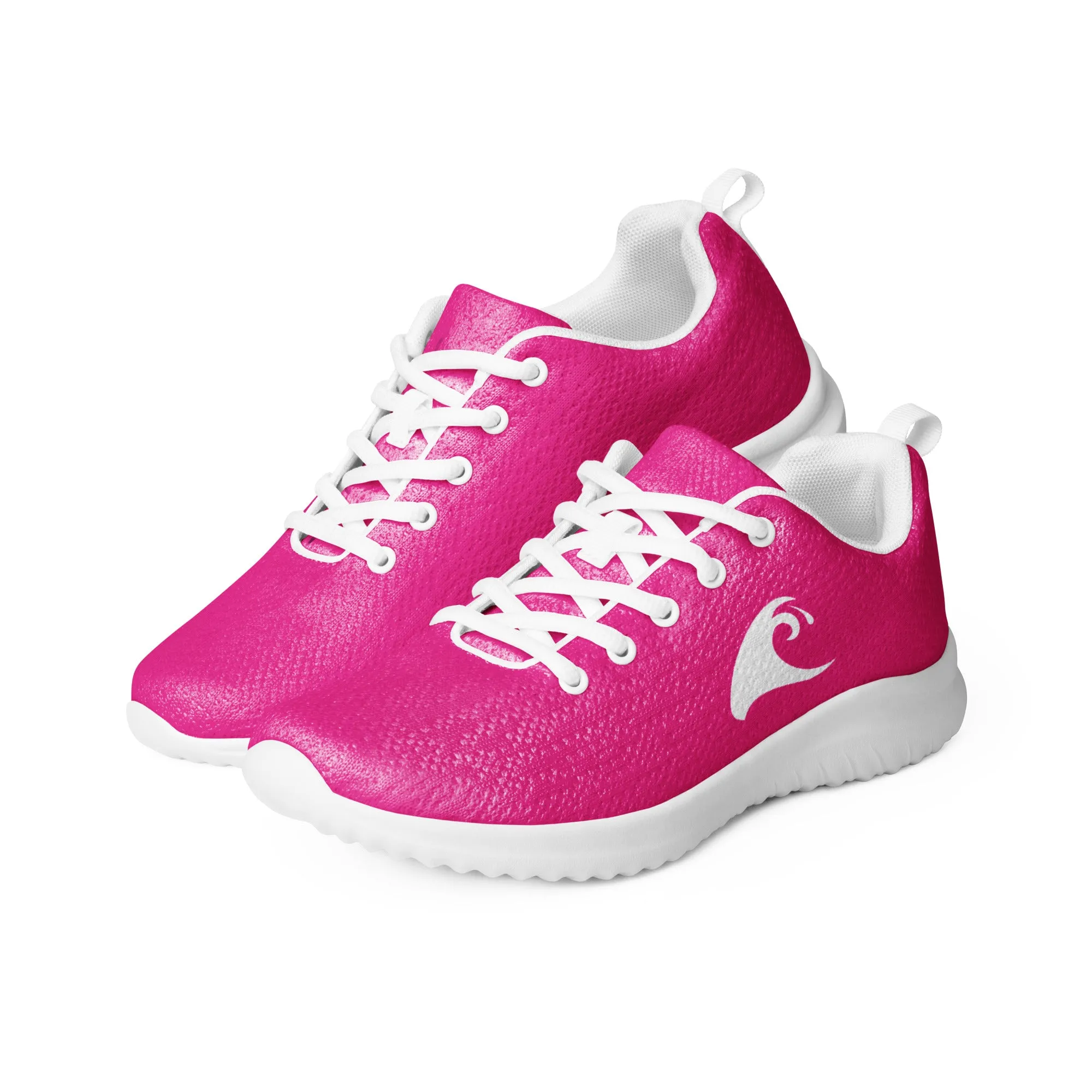 Women’s Hot Pink Athletic Shoes with Extremely Stoked Epic Wave Logo