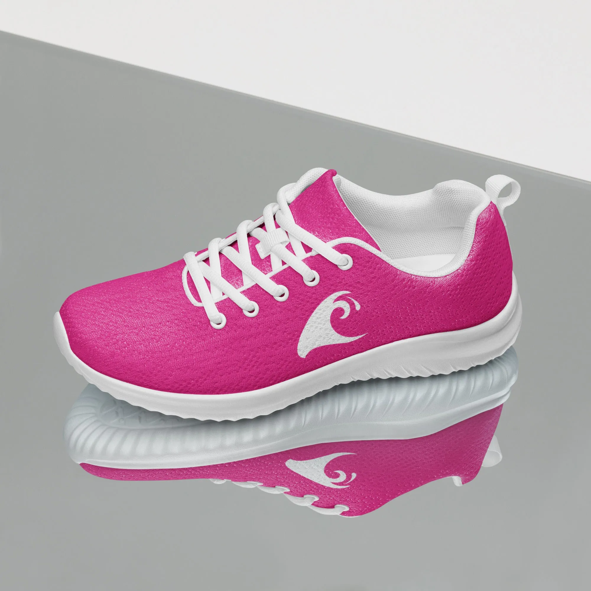 Women’s Hot Pink Athletic Shoes with Extremely Stoked Epic Wave Logo