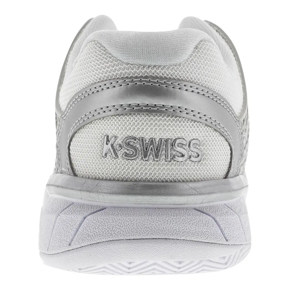 Women's HyperCourt Express Tennis Shoes White and Silver