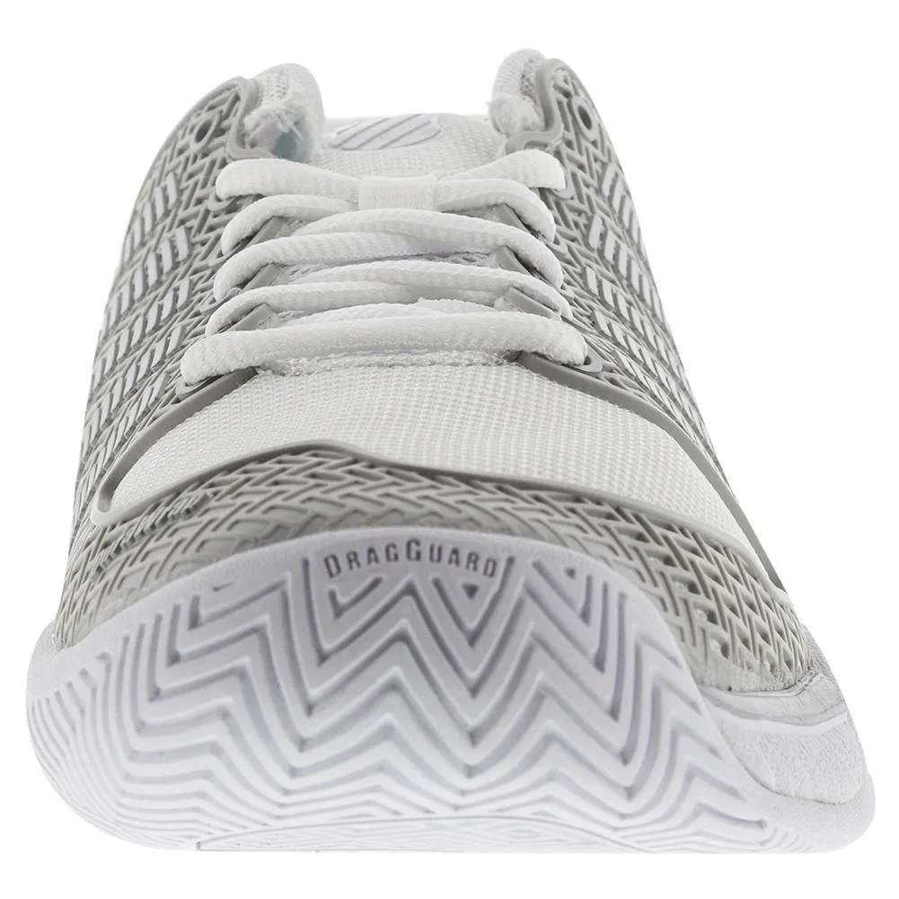 Women's HyperCourt Express Tennis Shoes White and Silver