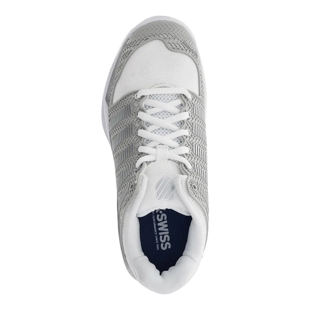 Women's HyperCourt Express Tennis Shoes White and Silver