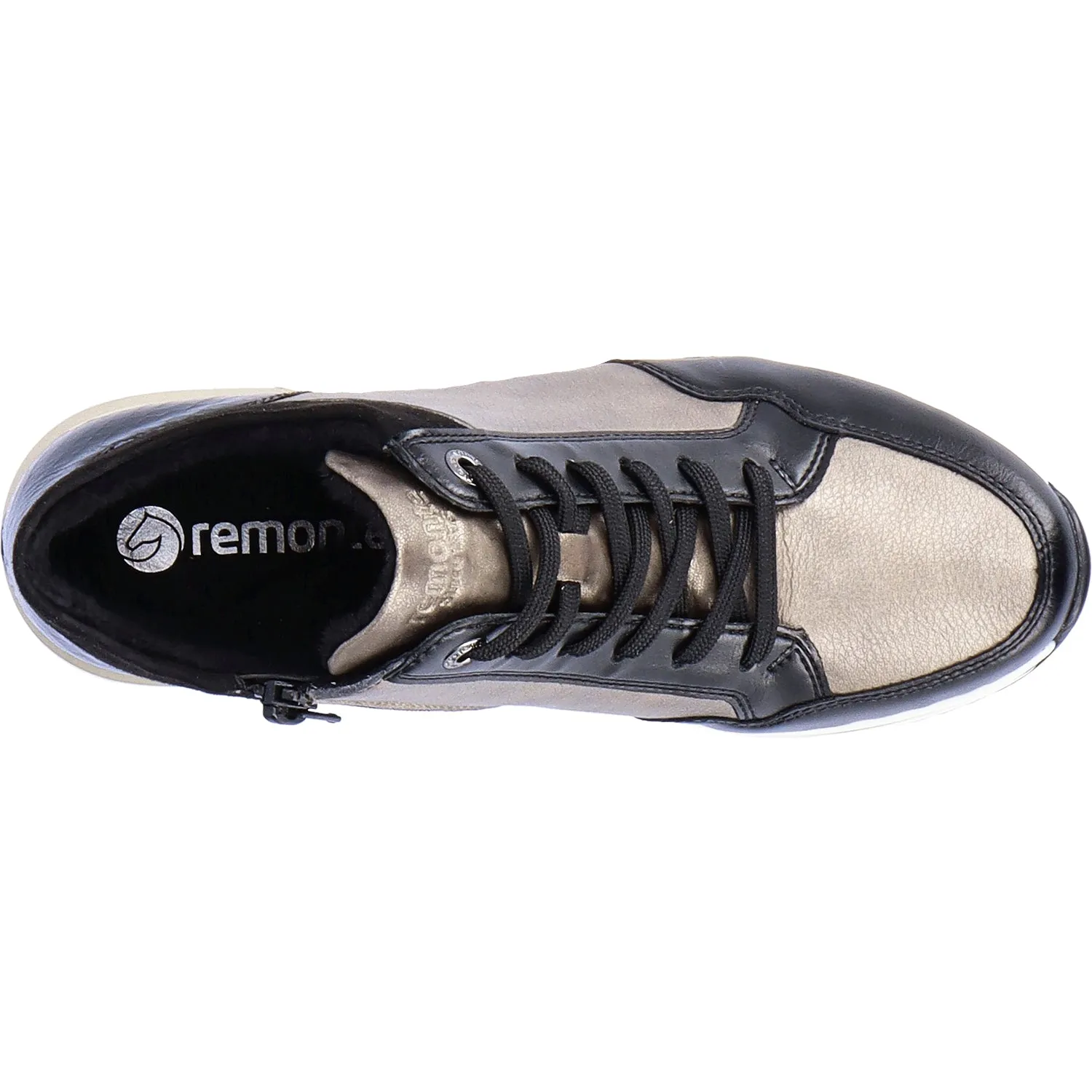 Women's Remonte D0T70-01 Eleni 70 Black/Dirty Silver Leather