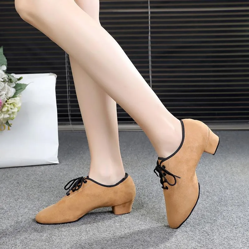 Women's  Suede 3.5cm Heels Teaching & Practice Shoes Ballroom Dance Shoes