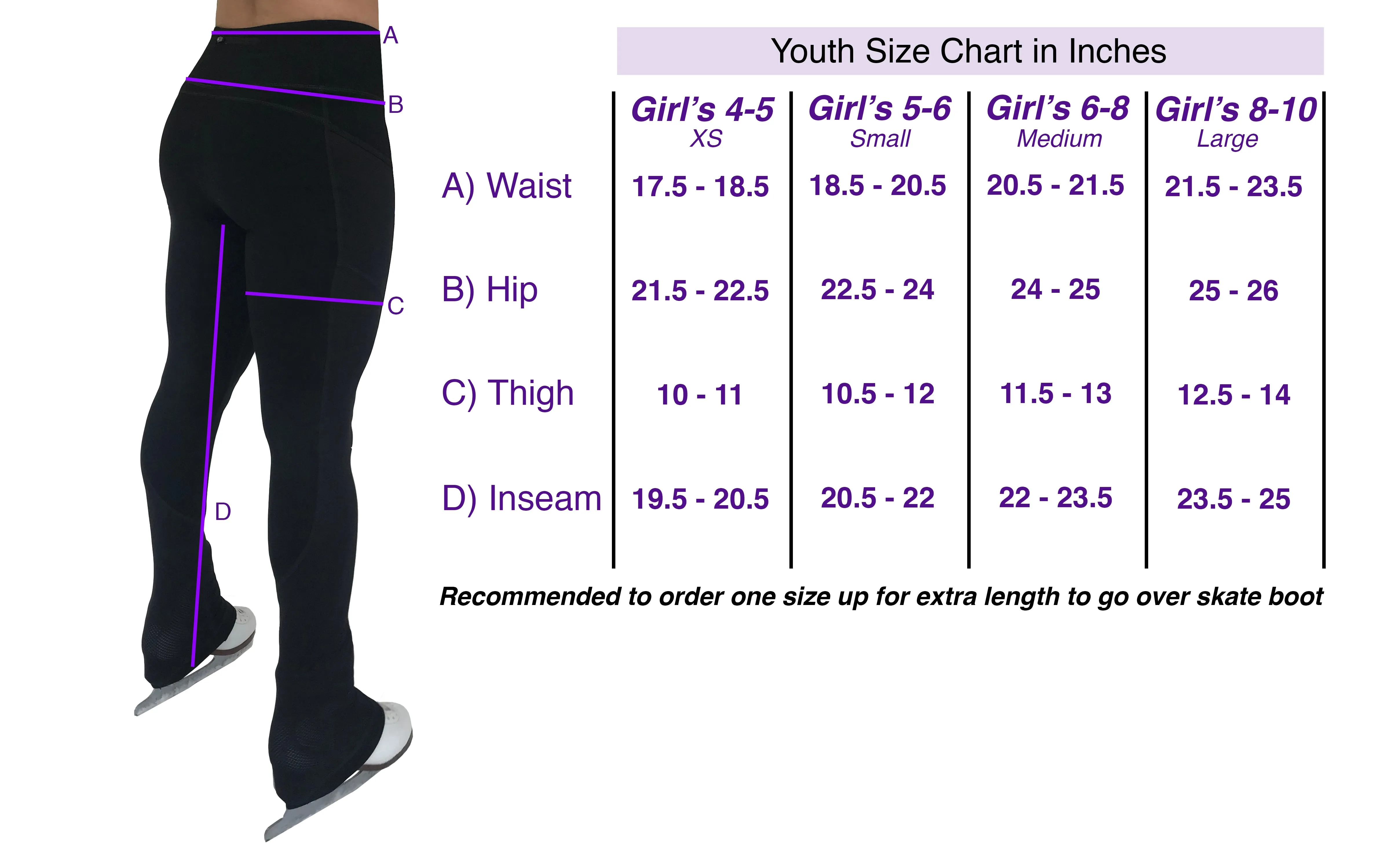 Youth | Figure Skating Practice Pants with Pockets & Performance Mesh